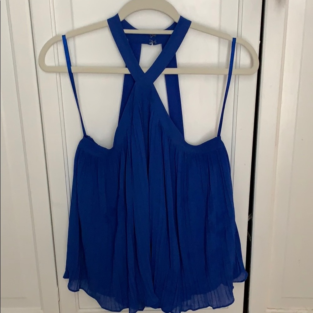 Royal blue top